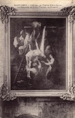 On peut voir ici, Un tableau de Rubens commandé en 1612 et payé à l'époque 260 florins or. Ce tableau se trouve sur la gauche des orgues, dans le fond de la cathédrale. 